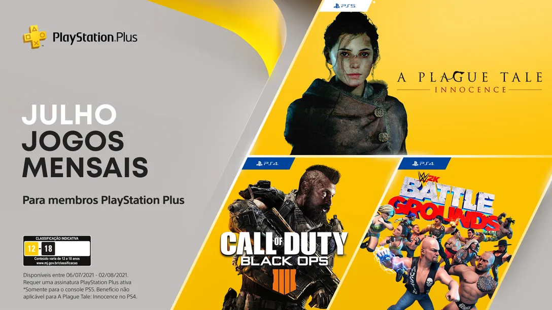 PS Plus divulga a lista de jogos grátis de outubro