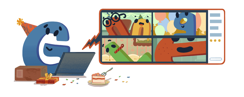 Google comemora seu aniversário de 19 anos com Doodle recheado de